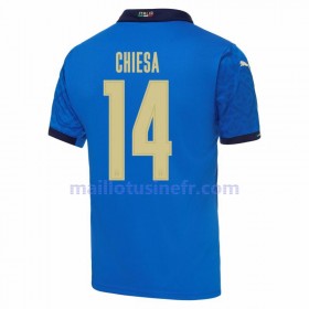Maillot de Foot Italie Federico Chiesa 14 Domicile UEFA EURO 2020